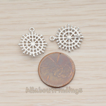 PD.1225 // Compass Pattern Multi Circle Geometric Pendant, 2 Pc