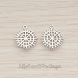 PD.1225 // Compass Pattern Multi Circle Geometric Pendant, 2 Pc