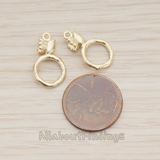 PD.1226 // Small Bird Ring Pendant, 2 Pc