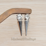 PD.1232-02 // Cubic Setting Spike Pendant, 2 Pc