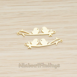 PD.1239 // Cutie Sparrow Birds on Tree Branch Pendant, 2 Pc