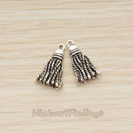 PD.1240 // Metal Tassel Pendant, 2 Pc