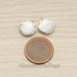 PD.1242 // Scallop Seashell Pendant, 2 Pc