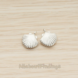 PD.1242 // Scallop Seashell Pendant, 2 Pc