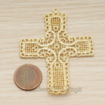 PD.1246 // Gothic Catholic Large Cross Pendant, 1 Pc