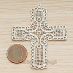 PD.1246 // Gothic Catholic Large Cross Pendant, 1 Pc