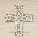 PD.1246 // Gothic Catholic Large Cross Pendant, 1 Pc