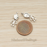 PD.1249-02 // Large Animated Skeleton Pendant, 2 Pc