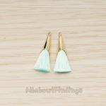 PD.1259-01 // Silk Gold Plated Simple Corn Top Small Tassel Pendant, 2 Pc