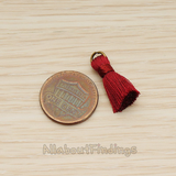 PD.1261 // Silk Oring and Silk Band Tassel Pendant, 2 Pc