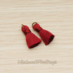 PD.1261 // Silk Oring and Silk Band Tassel Pendant, 2 Pc