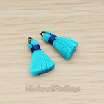 PD.1261 // Silk Oring and Silk Band Tassel Pendant, 2 Pc