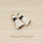 PD.1261 // Silk Oring and Silk Band Tassel Pendant, 2 Pc