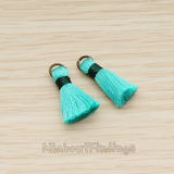 PD.1261 // Silk Oring and Silk Band Tassel Pendant, 2 Pc