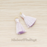 PD.1261 // Silk Oring and Silk Band Tassel Pendant, 2 Pc