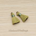 PD.1261 // Silk Oring and Silk Band Tassel Pendant, 2 Pc