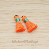 PD.1261 // Silk Oring and Silk Band Tassel Pendant, 2 Pc