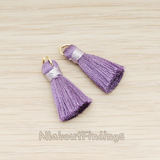 PD.1261 // Silk Oring and Silk Band Tassel Pendant, 2 Pc