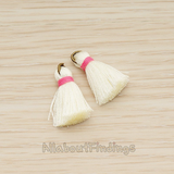 PD.1261 // Silk Oring and Silk Band Tassel Pendant, 2 Pc