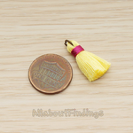 PD.1261 // Silk Oring and Silk Band Tassel Pendant, 2 Pc