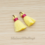 PD.1261 // Silk Oring and Silk Band Tassel Pendant, 2 Pc