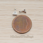 PD.1266 // Mini Framed Cubic Zirconia Pendant, 2 Pc