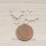 PD.1271 // Antler Shaped Tree Branch Vine Pendant, 2 Pc