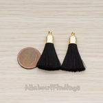 PD.1274-01 // Bell Shaped Cab Tassel Pendant, 2 Pc