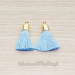 PD.1274-01 // Bell Shaped Cab Tassel Pendant, 2 Pc