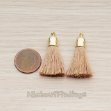 PD.1274-01 // Bell Shaped Cab Tassel Pendant, 2 Pc