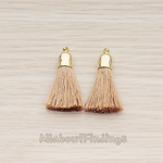 PD.1274-01 // Bell Shaped Cab Tassel Pendant, 2 Pc