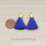 PD.1274-01 // Bell Shaped Cab Tassel Pendant, 2 Pc