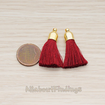 PD.1274-01 // Bell Shaped Cab Tassel Pendant, 2 Pc