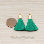 PD.1274-01 // Bell Shaped Cab Tassel Pendant, 2 Pc