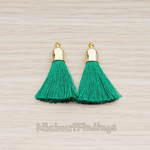 PD.1274-01 // Bell Shaped Cab Tassel Pendant, 2 Pc