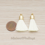 PD.1274-01 // Bell Shaped Cab Tassel Pendant, 2 Pc