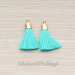 PD.1274-01 // Bell Shaped Cab Tassel Pendant, 2 Pc