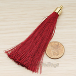 PD.1274-03 // Bell Shaped Cab Long Tassel Pendant, 2 Pc