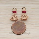 PD.1275 // O ring Mini Tassel Pendant, 2 Pc