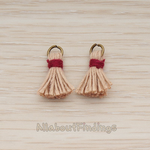 PD.1275 // O ring Mini Tassel Pendant, 2 Pc