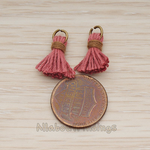 PD.1275 // O ring Mini Tassel Pendant, 2 Pc