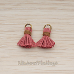 PD.1275 // O ring Mini Tassel Pendant, 2 Pc