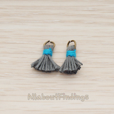 PD.1275 // O ring Mini Tassel Pendant, 2 Pc