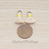 PD.1275 // O ring Mini Tassel Pendant, 2 Pc