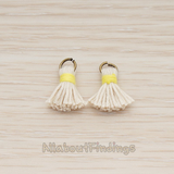 PD.1275 // O ring Mini Tassel Pendant, 2 Pc