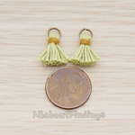 PD.1275 // O ring Mini Tassel Pendant, 2 Pc