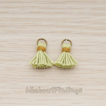 PD.1275 // O ring Mini Tassel Pendant, 2 Pc