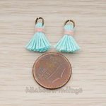 PD.1275 // O ring Mini Tassel Pendant, 2 Pc