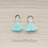 PD.1275 // O ring Mini Tassel Pendant, 2 Pc