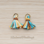 PD.1275 // O ring Mini Tassel Pendant, 2 Pc